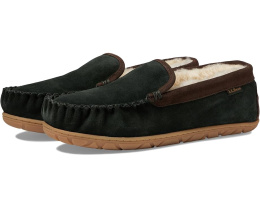 Домашние тапочки L.L.Bean Wicked Good Venetian из замши с меховой подкладкой