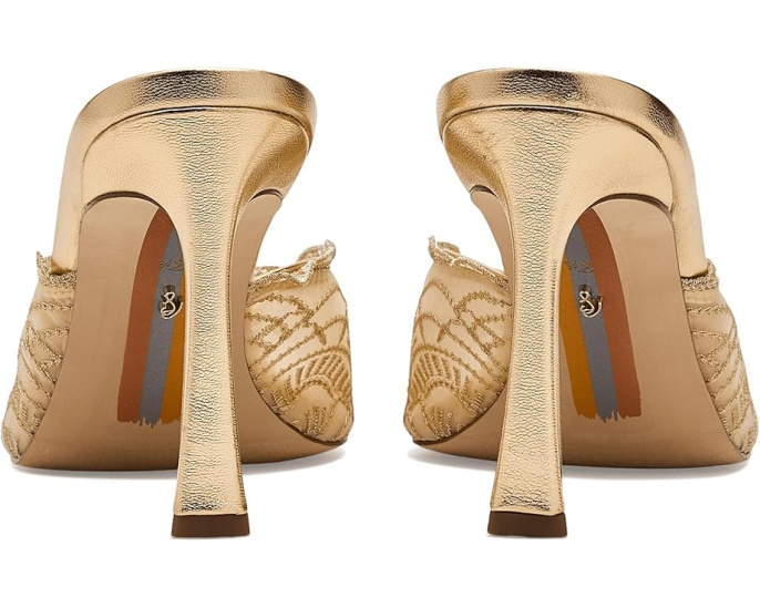 Сандалии Sam Edelman Iva с сетчатым верхом и ажурными краями на высоком каблуке
