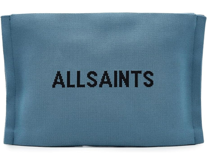 Клатч AllSaints Izzy Steel Blue из переработанного полиэстера