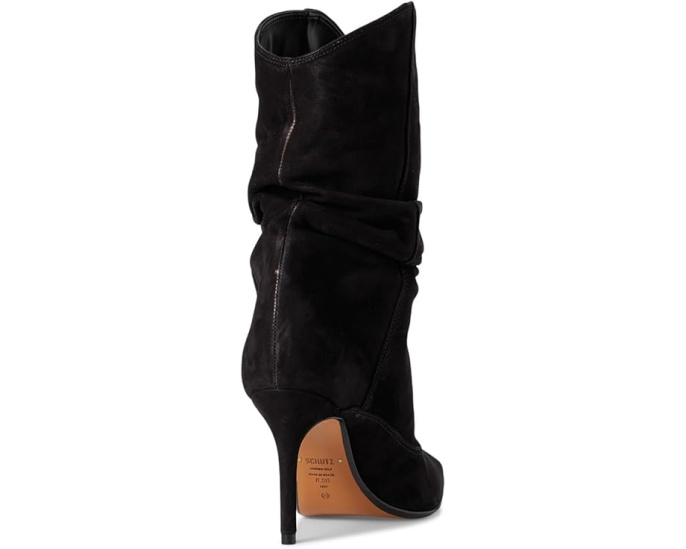 Ботинки Schutz Maryana Slouch из замши на шпильке