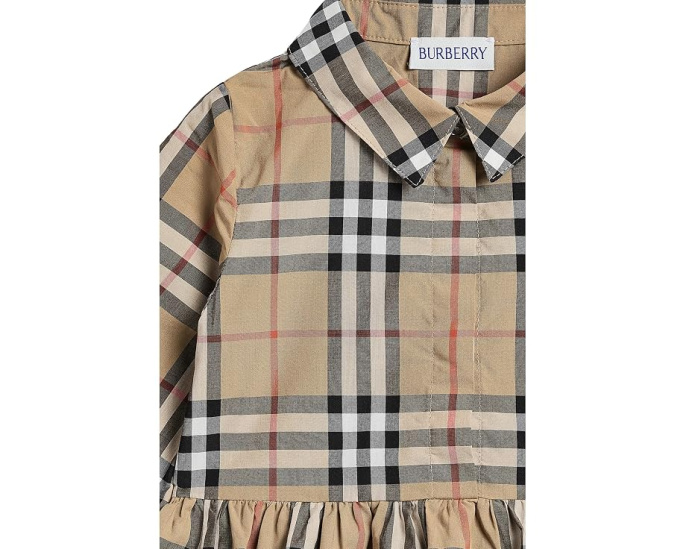 Платье Winifred в клетку для малышей от Burberry Kids