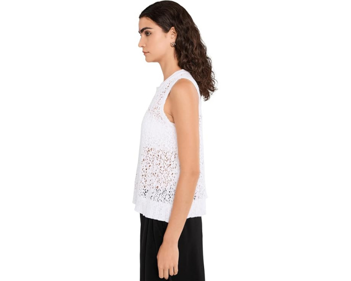 Топ Eileen Fisher Slub Jewel Neck из органического хлопка