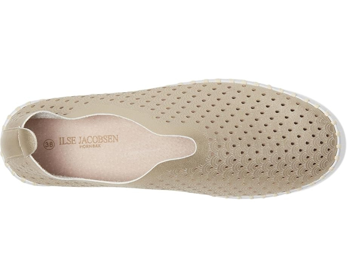 Балетки Ilse Jacobsen Tulip PU0010 с перфорацией и фигурным краем