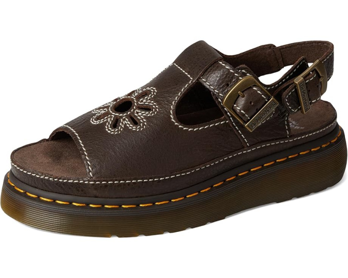 Босоножки Dunnet Flower Dr. Martens с цветочным вырезом