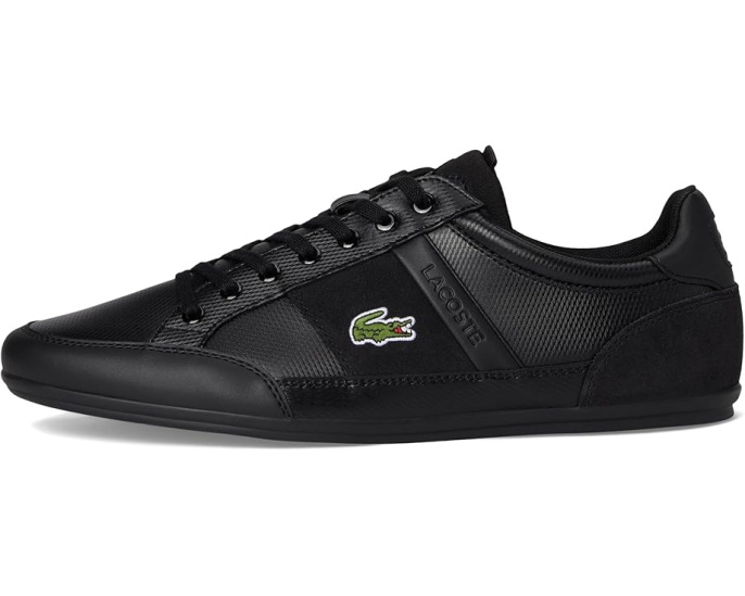 Кроссовки Lacoste Chaymon Tonal с кожаным верхом и контрастной окантовкой