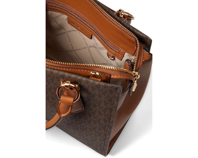 Сумка MICHAEL Michael Kors Marilyn Medium Satchel из кожи с регулируемым ремнем