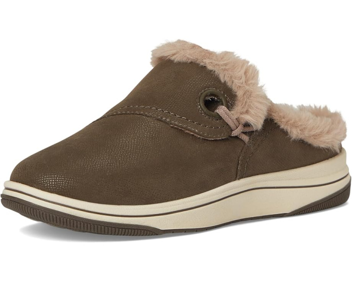 Клоги Clarks Breeze Myth с искусственным мехом и подошвой Cloudsteppers