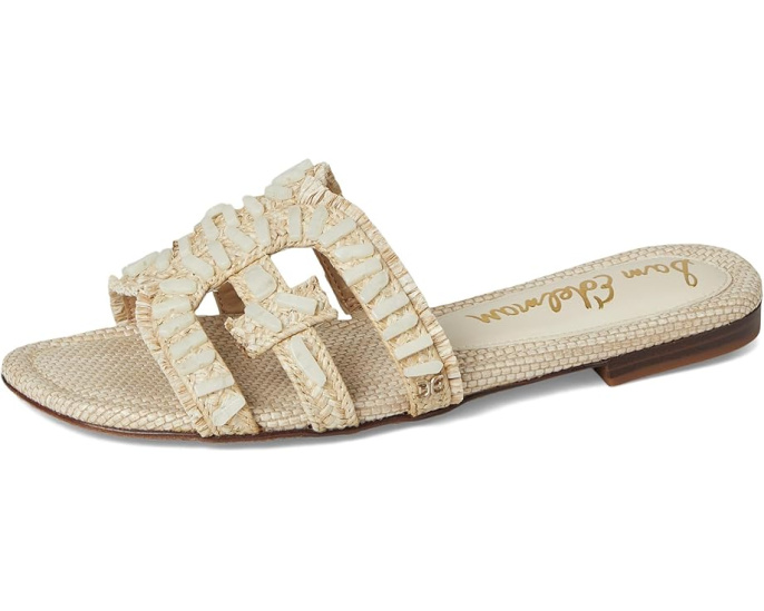 Сандалии Sam Edelman Bay Stone с логотипом и круглым носком