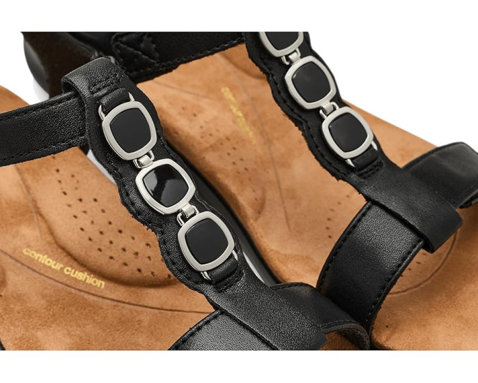 Сандалии Clarks Kitly Gem с ремешками на липучке и стелькой Contour Cushion