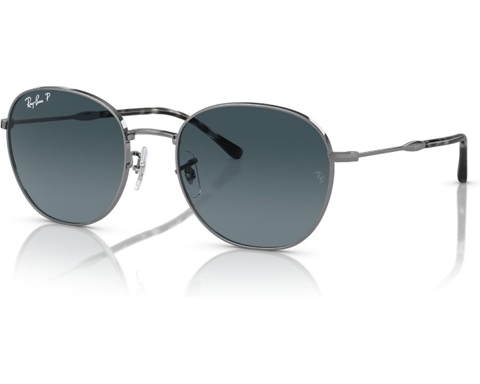 Солнцезащитные очки Ray-Ban 0RB3809 с металлической овальной оправой