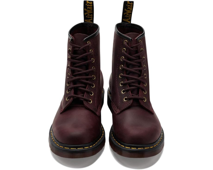 Ботинки Dr. Martens 1460 из премиальной кожи вишневого цвета