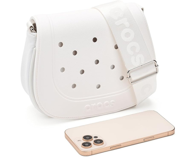 Сумка через плечо Crocs матовая с фронтальной панелью EVA