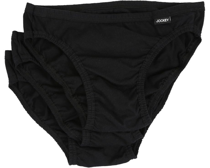 Jockey трусы бикини Elance 3 шт черные