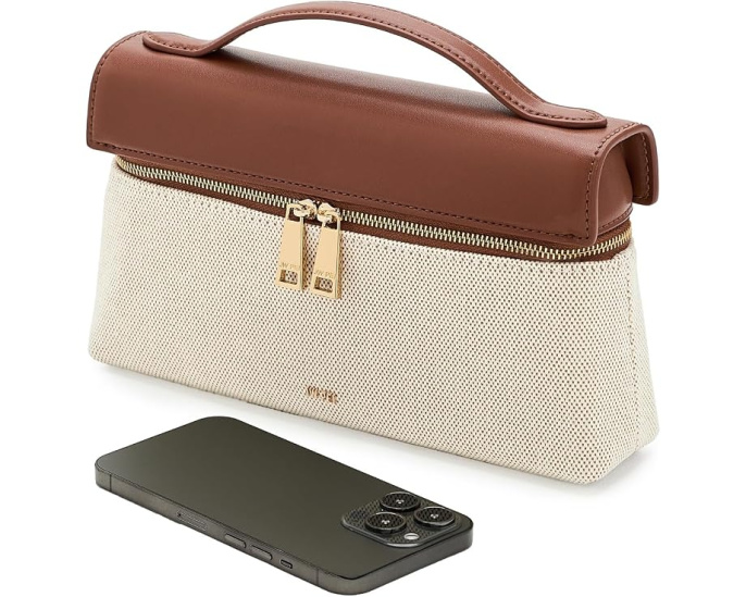 Сумка Thea Top Handle от JW PEI с коричневым канвасом