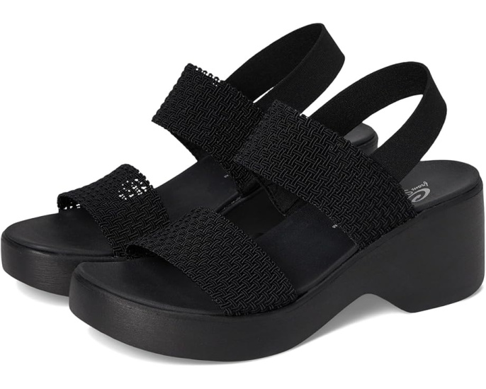 Босоножки Skechers Cali Day на платформе с плетеными резиновыми ремешками