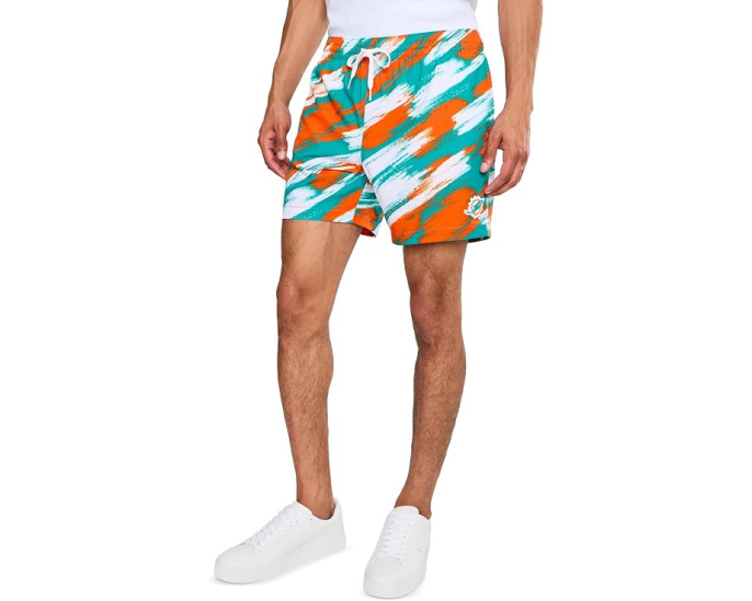 The Color Blitz Dolphins 5.5" (Classic Lined Swim Trunks)