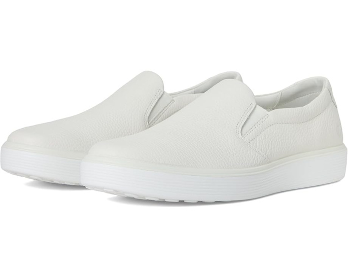 Кроссовки ECCO Soft 60 Slip-On с мягкой зернистой кожей