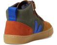 Детские кроссовки VEJA Small V-10 Mid с высоким берцем на липучках
