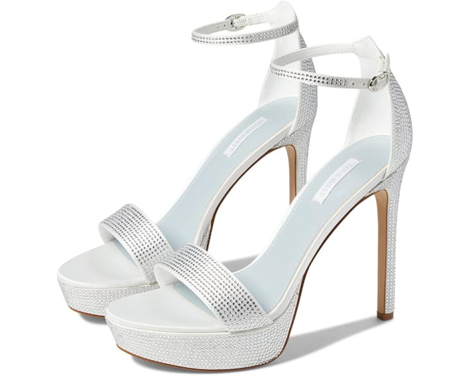 Вечерние босоножки Nine West Goout на высокой платформе со стразами