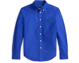 Рубашка из крашеного хлопкового оксфорда Polo Ralph Lauren Kids для детей