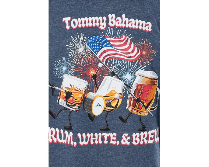 Футболка Tommy Bahama Rum White and Brew Tee с принтом