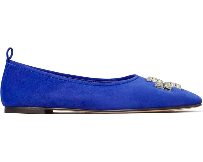 Балетки Tory Burch Eleanor из кожи с квадратным носком