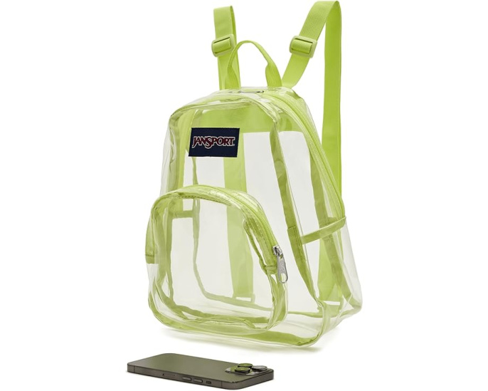 Мини рюкзак JanSport Clear Mini Pack компактный для быстрого досмотра