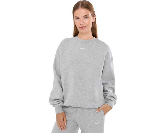 Свитшот Nike Studio Fleece свободного кроя с круглым вырезом