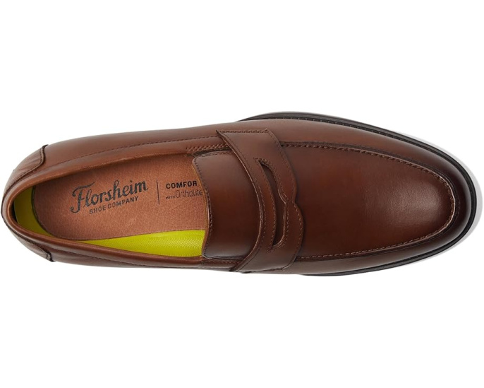 Мокасины Florsheim Midtown Penny Slip-On с кожаной стелькой OrthoLite