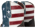 Ботинки Roper American Flag Shorty из состаренной кожи с дизайном флага