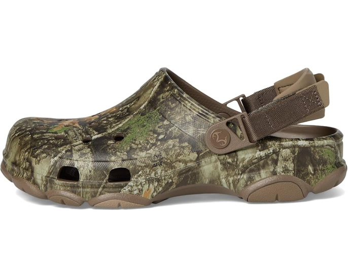 Кроксы Classic All-Terrain Clogs с камуфляжным принтом и ремешком