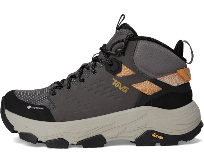 Трекинговые ботинки Teva Grandview Max GTX с мембраной GORE-TEX и подошвой Vibram