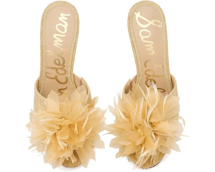 Босоножки Sam Edelman Jace на каблуке spool с цветочным декором