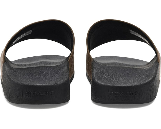 Сланцы Pool Slide In Signature Canvas COACH