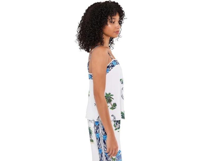 Топ Lilly Pulitzer Jamo без рукавов с кружевной отделкой