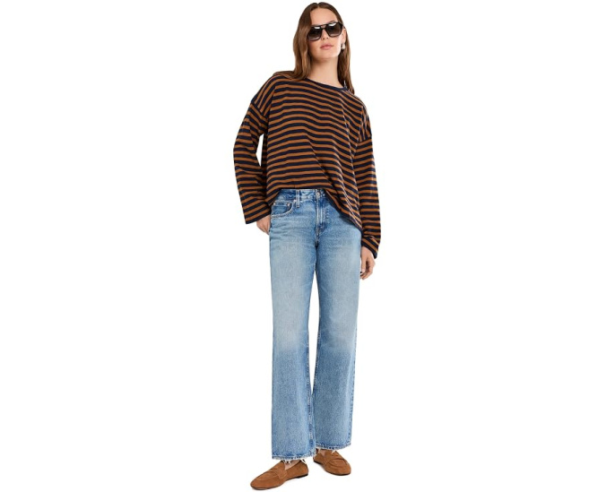 Джинсы свободного кроя Madewell с низкой посадкой