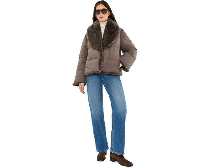 UGG Wylda пуховик оверсайз с искусственным мехом