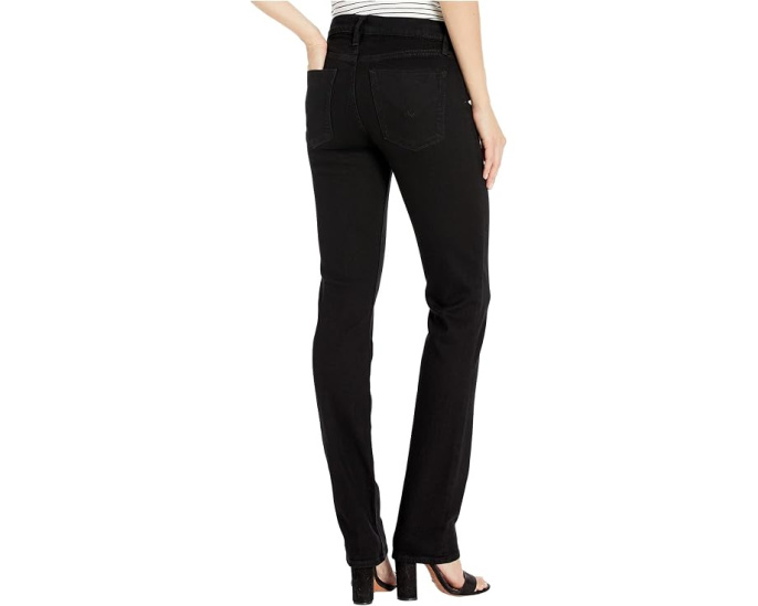 Джинсы Nico Mid-Rise Straight от Hudson Jeans в черном цвете