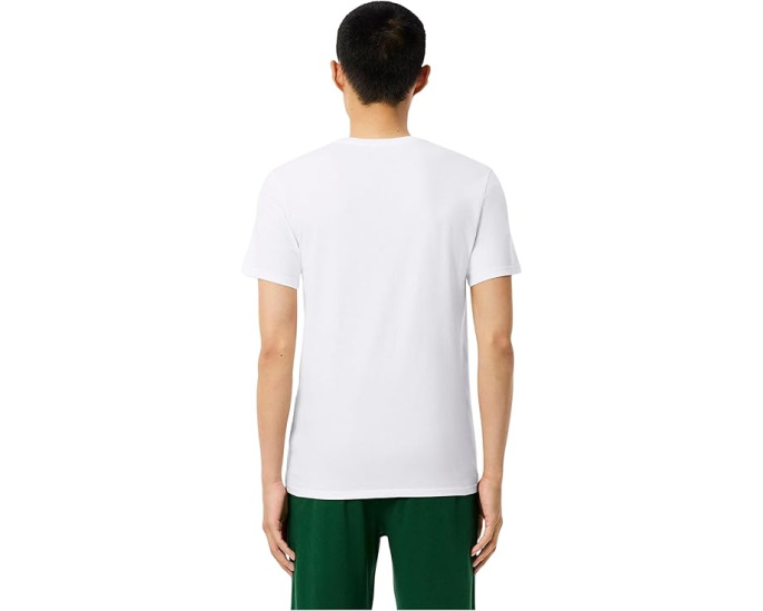 Футболки Lacoste с круглым вырезом приталенные 3 штуки