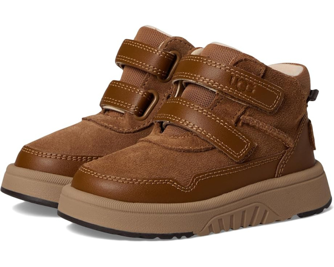 Кроссовки Rennie от UGG Kids из замши и кожи с застежкой на липучке