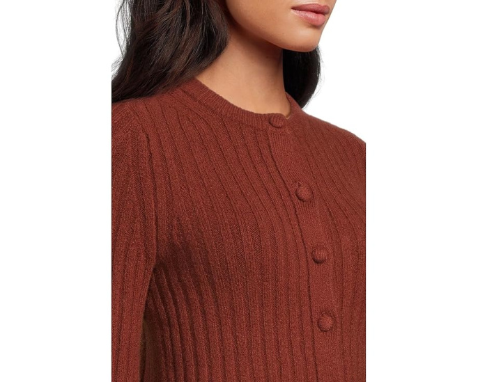 Кардиган Madewell Long Sleeve Cozy Cotton Ribbed с длинными рукавами