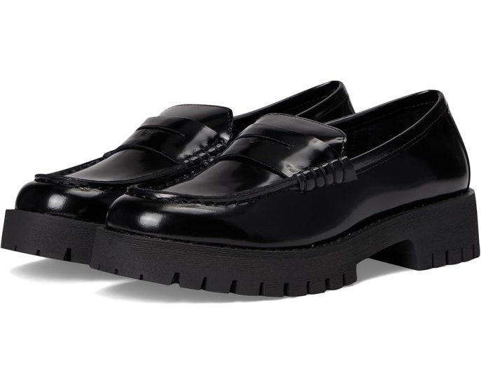 Лоферы Steve Madden Langsten из мягкой замши на устойчивом каблуке