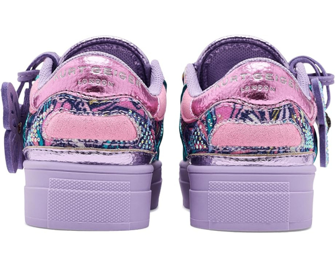 Kurt Geiger London Kids Кроссовки Mini Southbank Tag с цветком для малышей