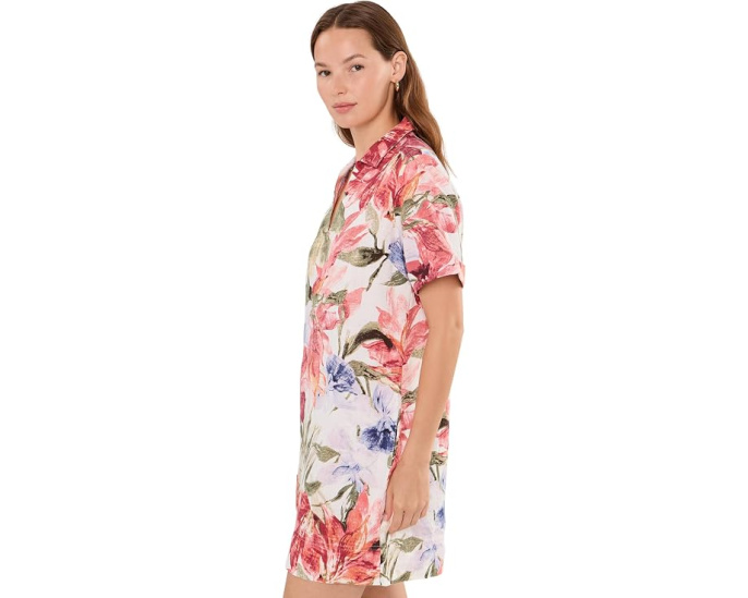 Платье Tommy Bahama Island Bloom с коротким рукавом и цветочным принтом