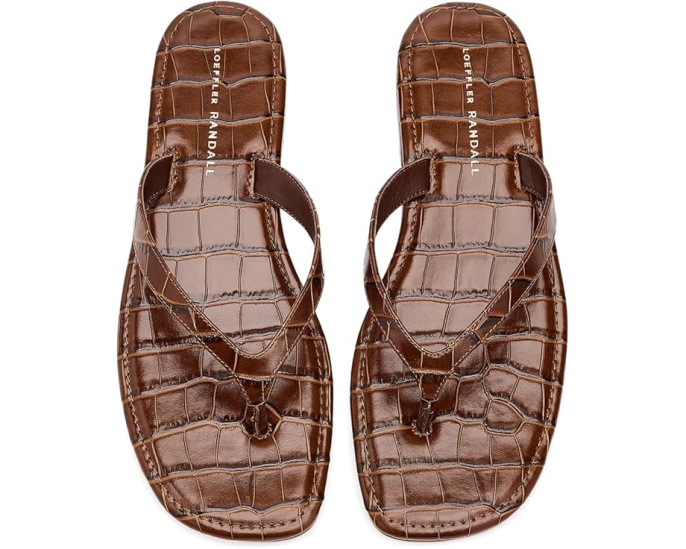 Босоножки Loeffler Randall Lina с открытым носком и фигурным краем