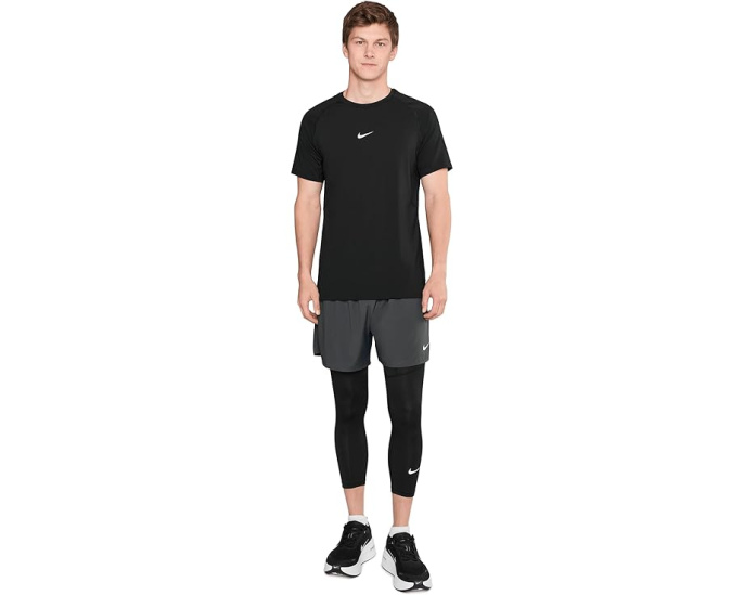 Nike Pro Dri FIT лосины 3/4 для фитнеса с боковым карманом