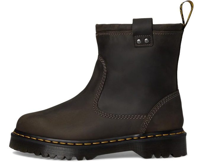 Ботинки Dr. Martens Anistone Lo Leather Pull-On с металлическими пластинами