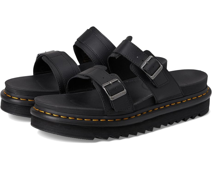 Сандалии Dr. Martens Myles из вощеной кожи с платформой