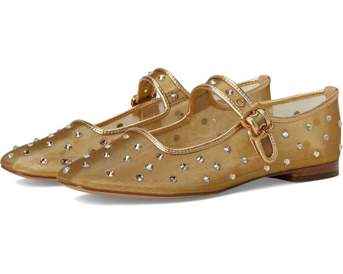 Балетки Sam Edelman Michaela Shine с стразами и квадратным носком