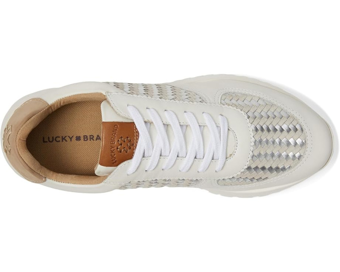Кроссовки Lucky Brand Deva Woven Leather с плетеными деталями